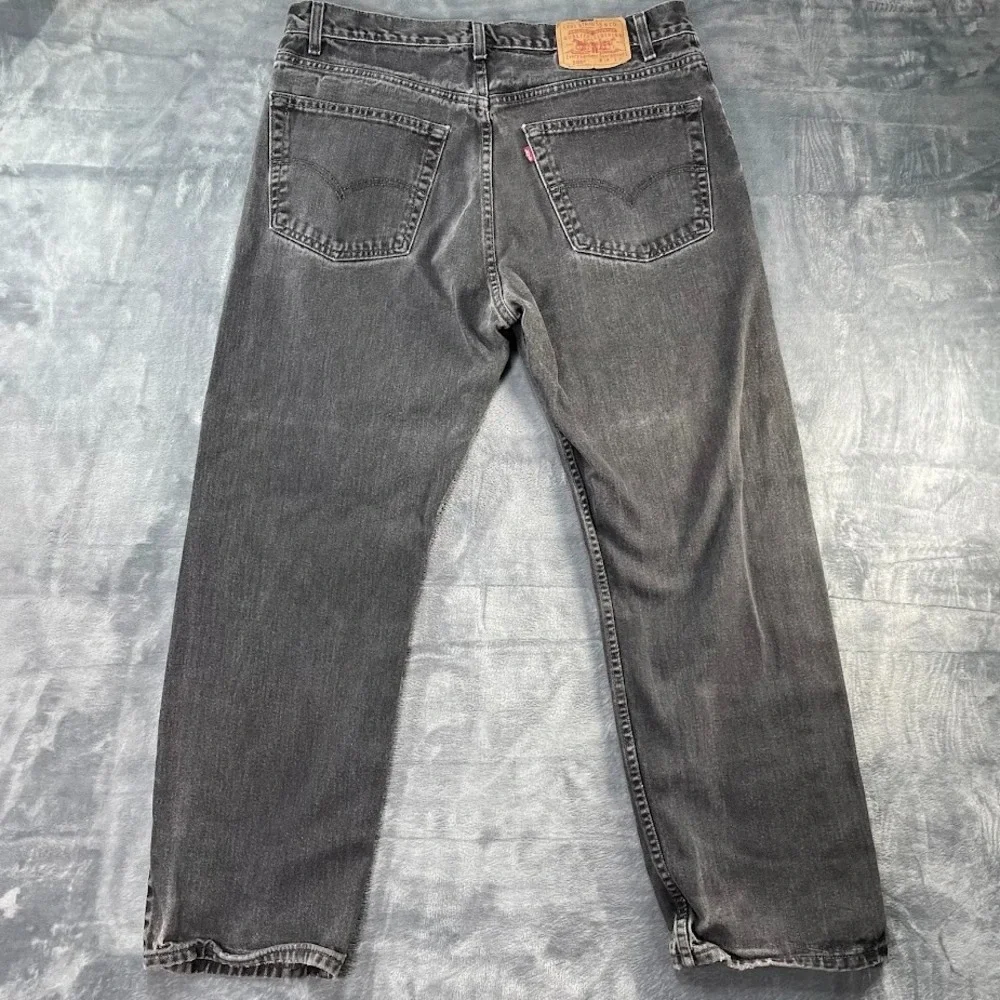 Vtg Levis 505 Jeans Red Tab 38x30 Fits 36x29 Distressed Black Faded Canada 90s